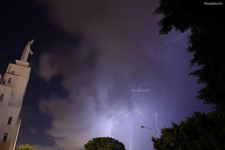 Lebanon Under Thunder Stock Photography